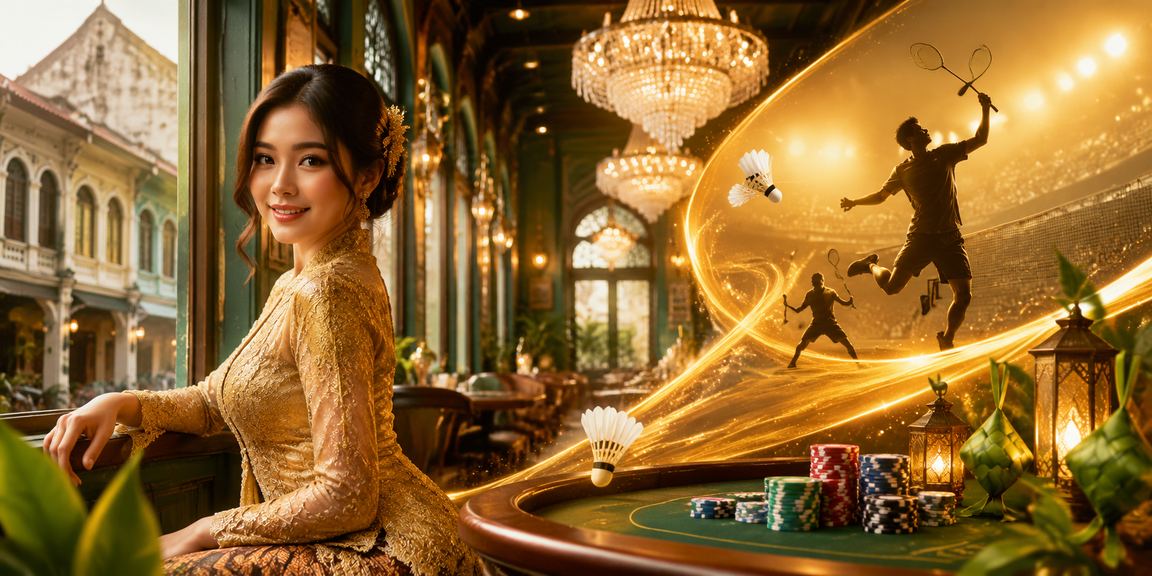 Suasana kasino hiburan Ipoh dengan pakaian kebaya tradisional Malaysia