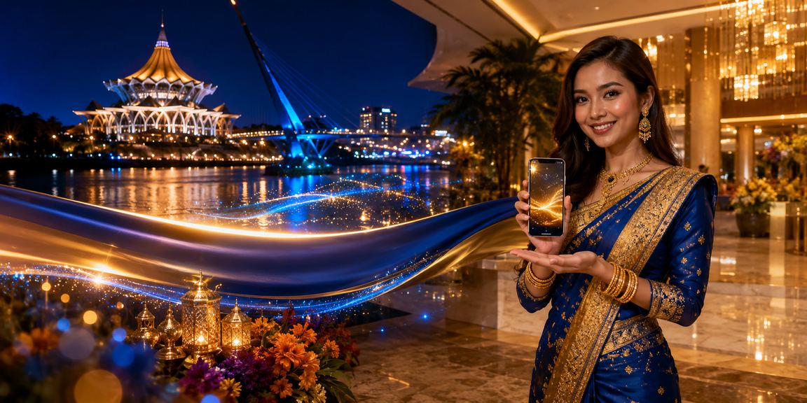 Pengguna Kuching menyemak keputusan loteri dan bonus VIP dalam akaun