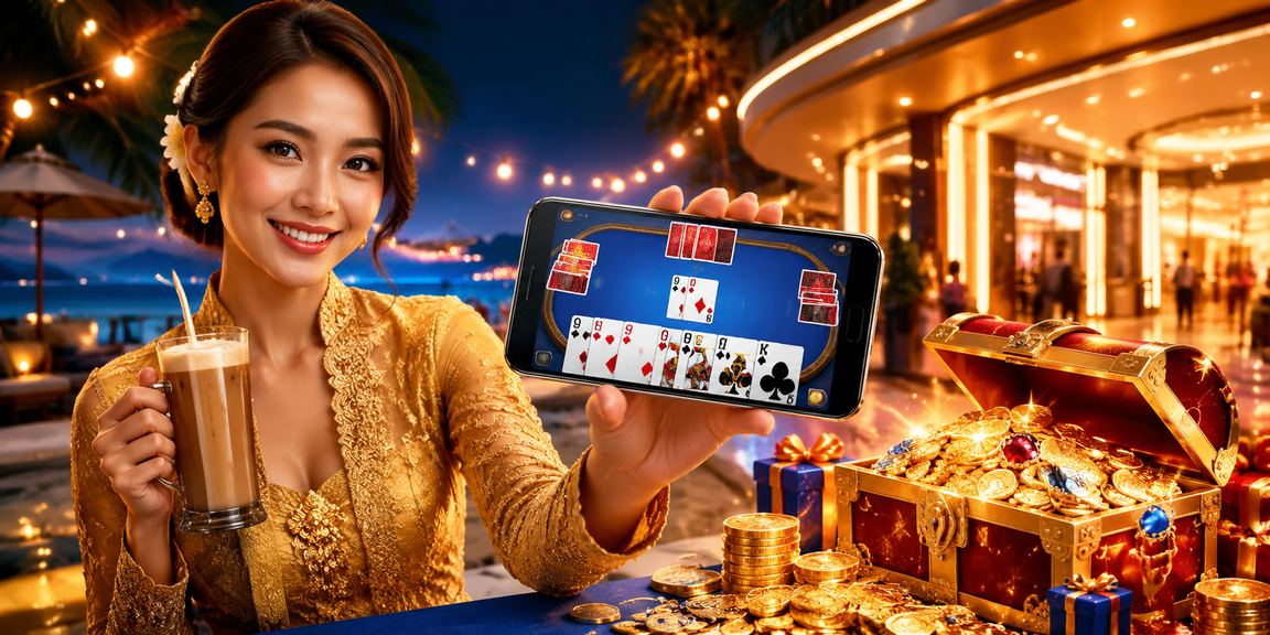 Permainan kad rummy di Langkawi dengan suasana santai berkebaya tradisional