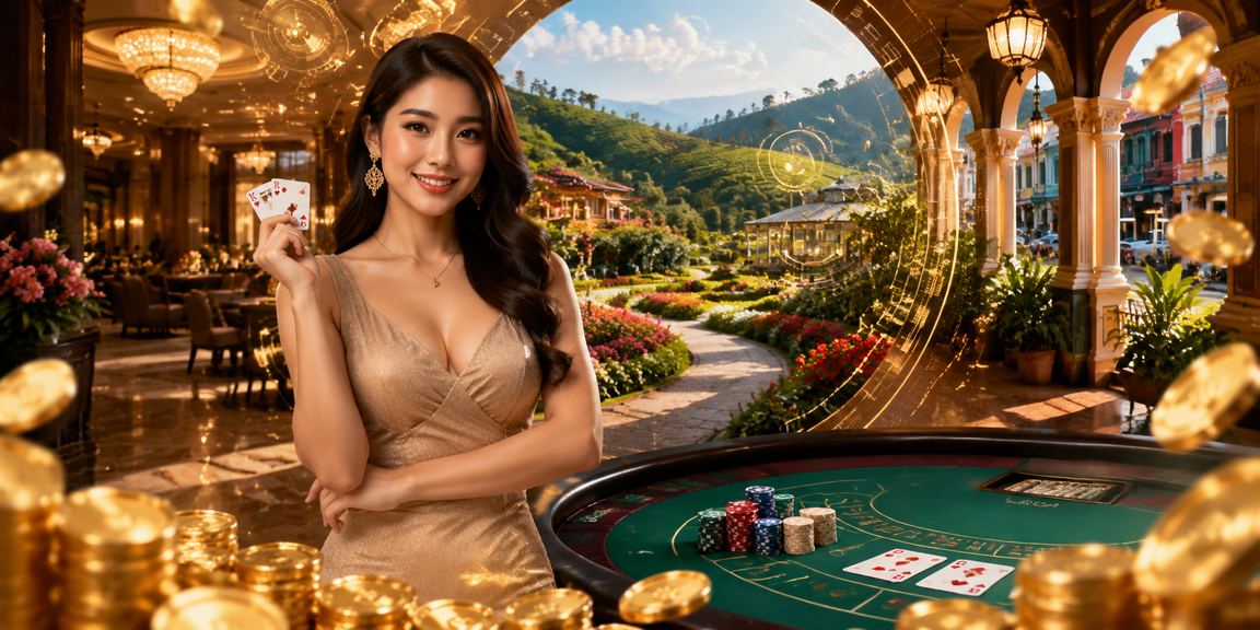 Permainan baccarat dengan gaya Malaysia dalam suasana santai